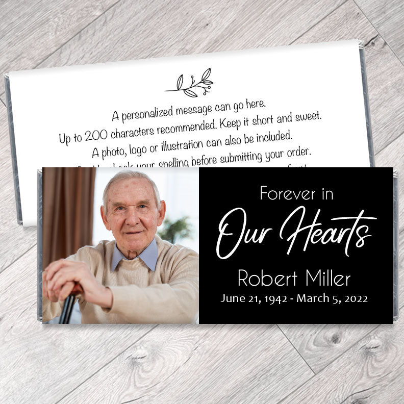 Forever in our Hearts Memorial Candy Bar Wrappers