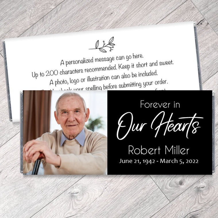 Forever in our Hearts Memorial Candy Bar Wrappers