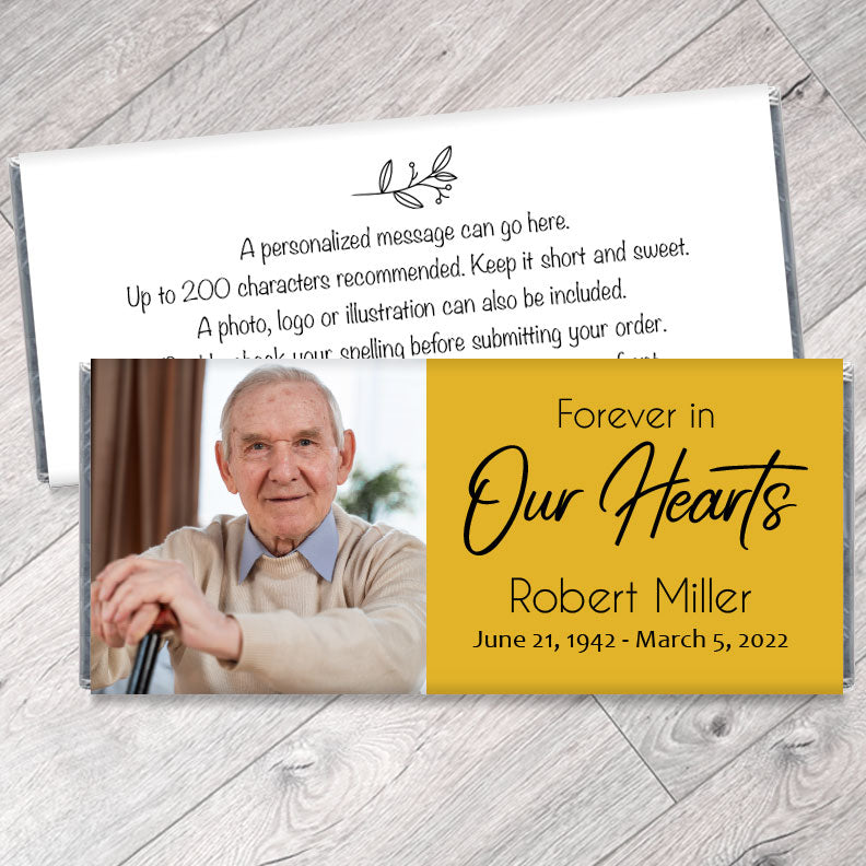 Forever in our Hearts Memorial Candy Bar Wrappers