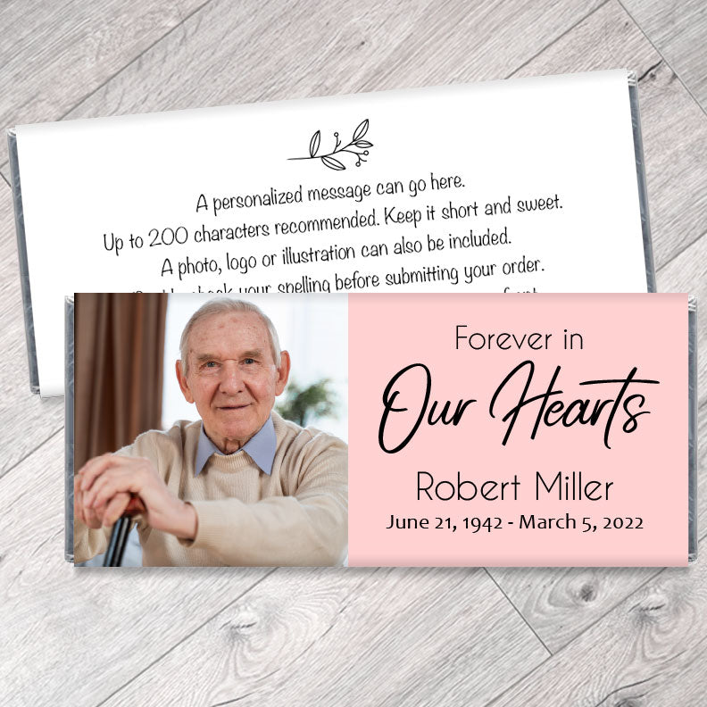 Forever in our Hearts Memorial Candy Bar Wrappers