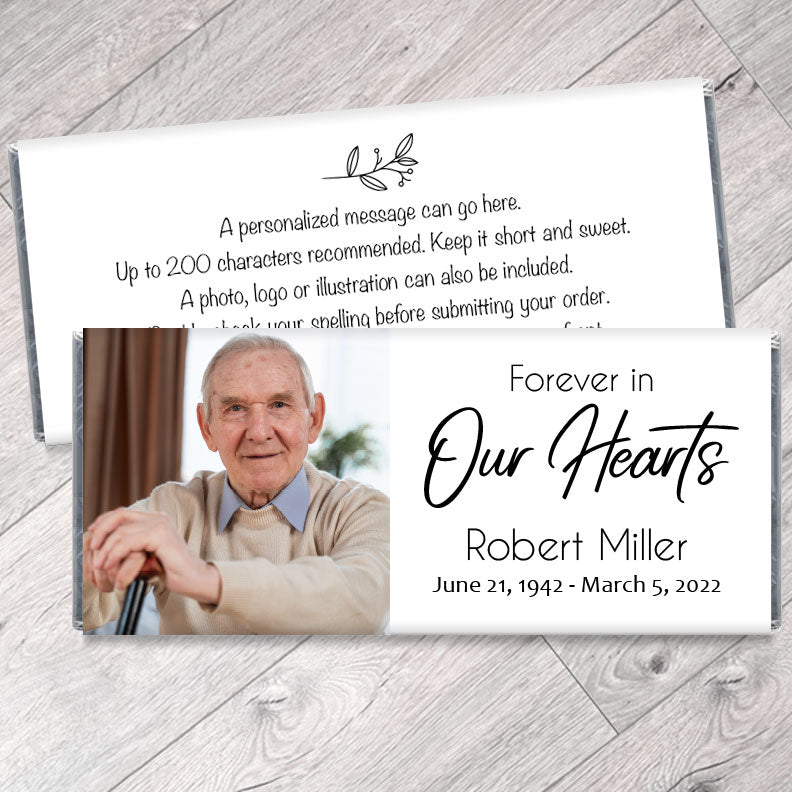 Forever in our Hearts Memorial Candy Bar Wrappers