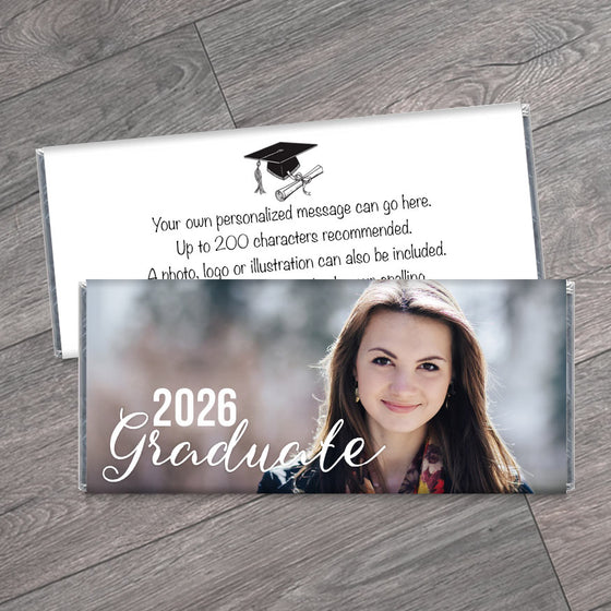 Large Photo High School Graduation Candy Bar Wrappers
