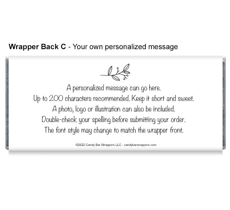 Memorial Forever in Our Hearts Glitter Wrappers with Photo
