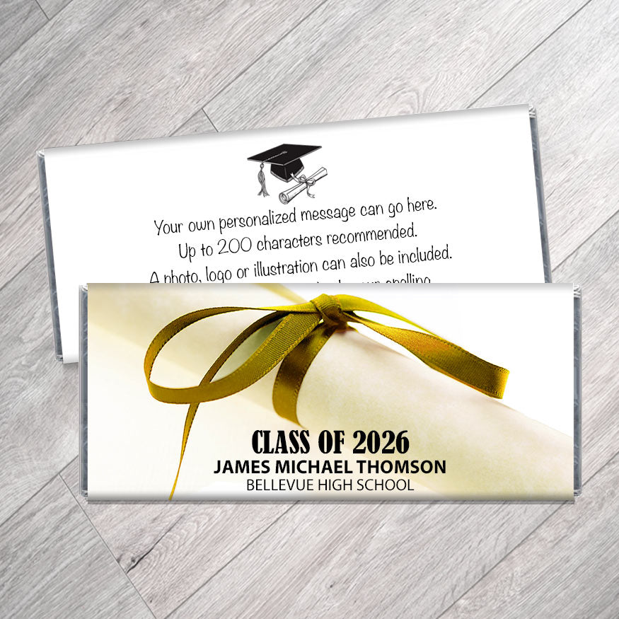 Diploma High School Graduation Candy Bar Wrappers