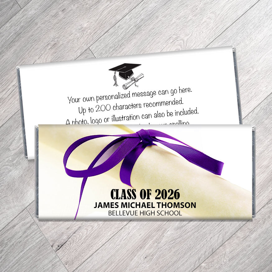 Diploma High School Graduation Candy Bar Wrappers