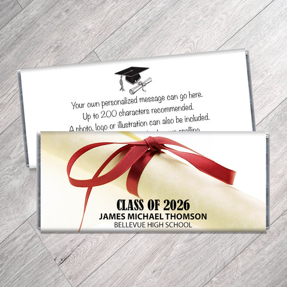 Diploma High School Graduation Candy Bar Wrappers