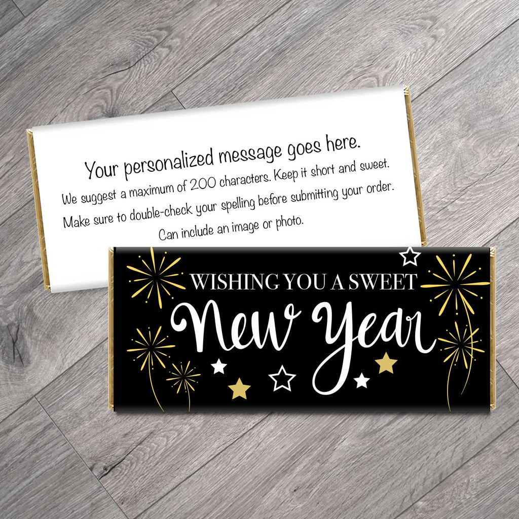 Wishing You a Sweet New Year Candy Bar Wrappers