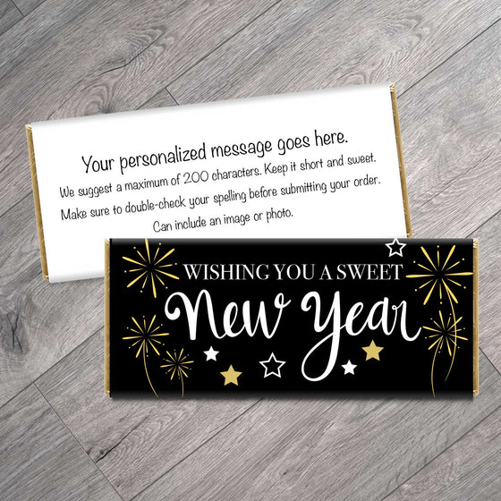 Wishing You a Sweet New Year Candy Bar Wrappers
