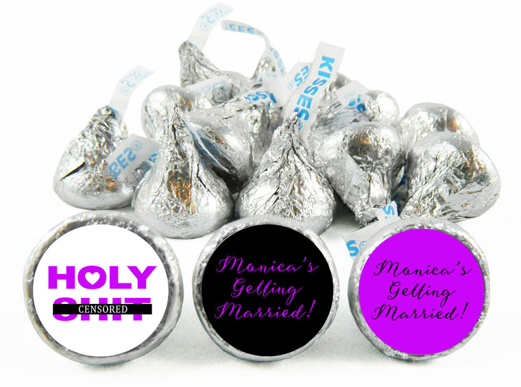 Holy Sensored! Bridal Shower Labels for Hershey's Kisses