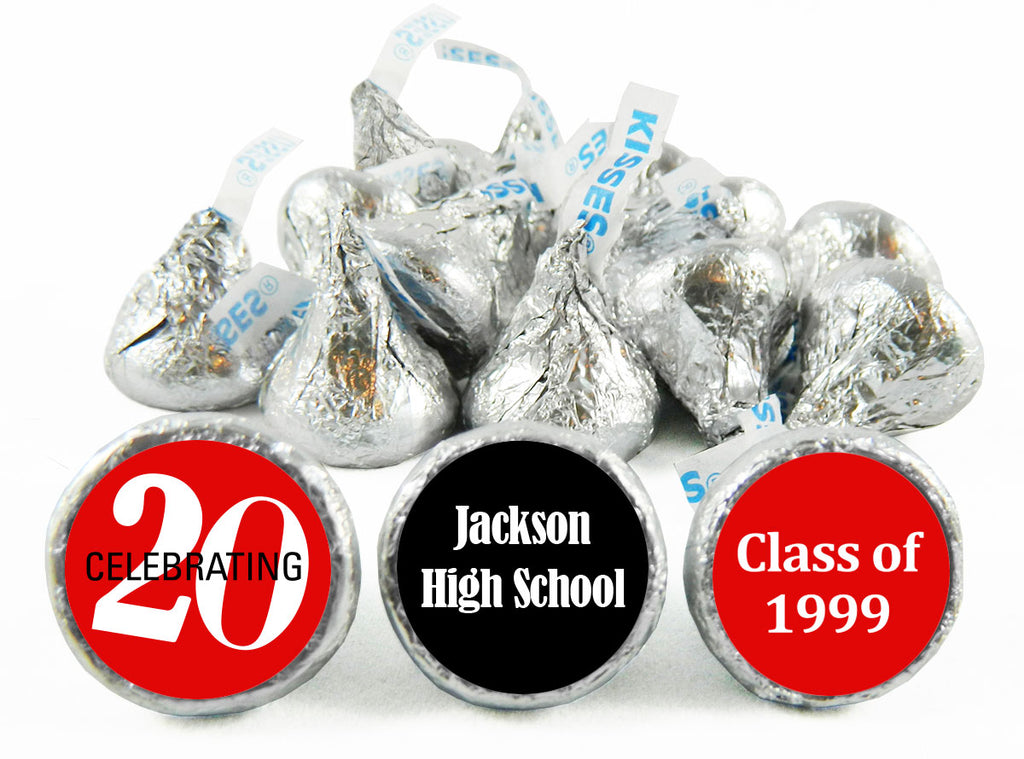 Celebrating 20, 30, 40, 50 any Year Reunion Labels for Hershey's Kisses
