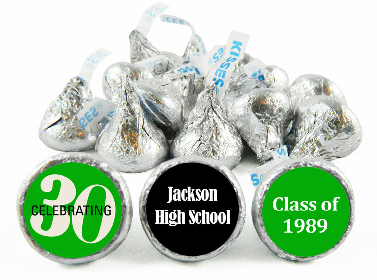 Celebrating 30, 40, 50 any Year Reunion Labels for Hershey's Kisses