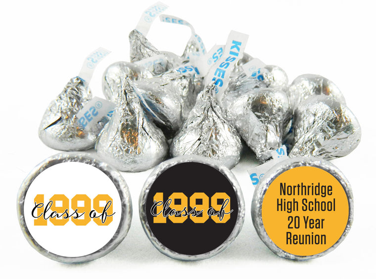 High School or College Reunion Labels for Hershey's Kisses