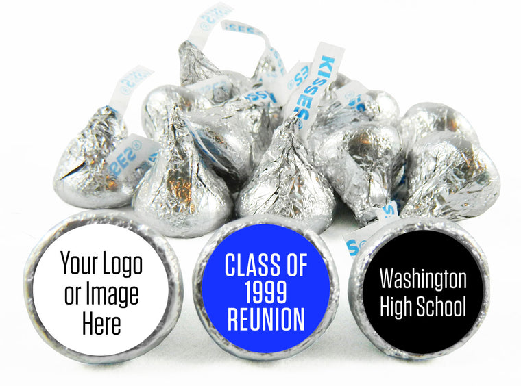 Add a School Logo or Image Reunion Labels for Hershey's Kisses