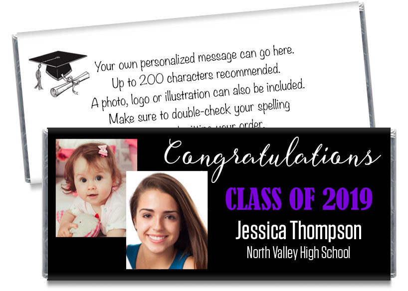 Then and Now Photo School Graduation Candy Bar Wrappers - CandyBarWrappers.com then-and-now-photo-school-graduation-candy-bar-wrappers-candybarwrappers-com
