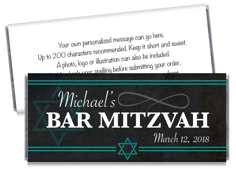 Bar Mitzvah Candy Bar Wrappers