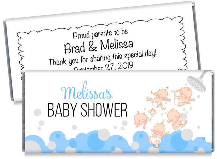 Showering Babies Baby Shower Candy Bar Wrappers