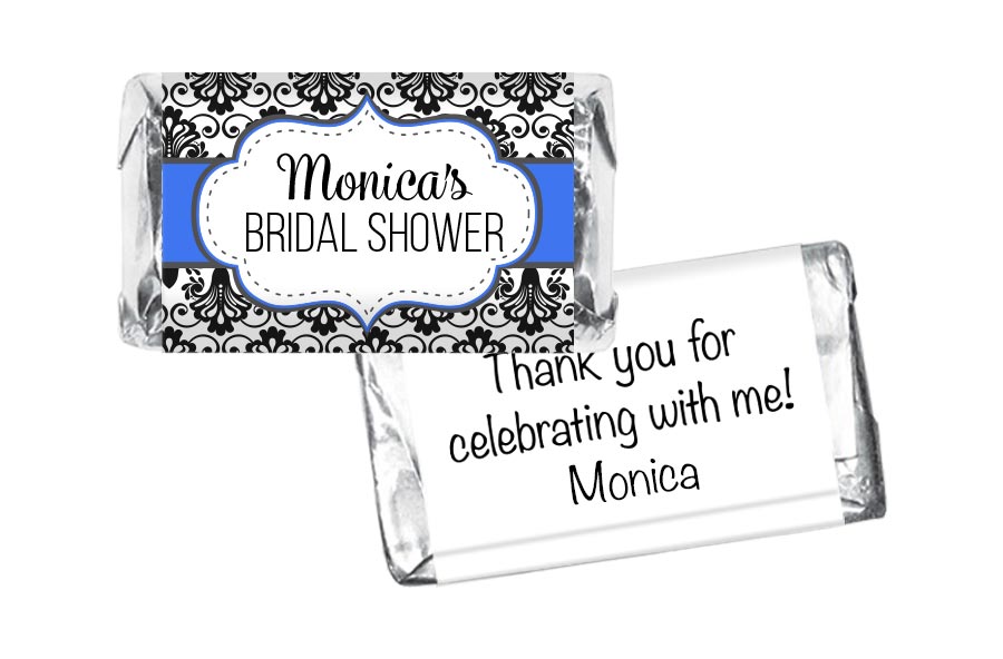 Paisley Bridal Shower Mini Bar Wrappers