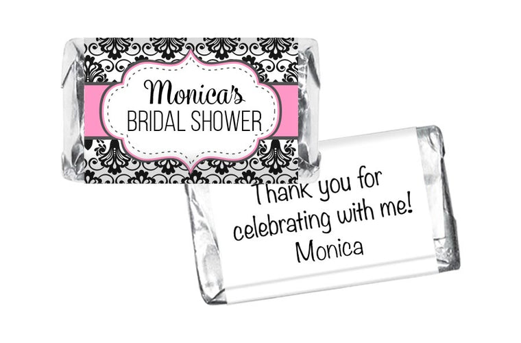 Paisley Bridal Shower Mini Bar Wrappers