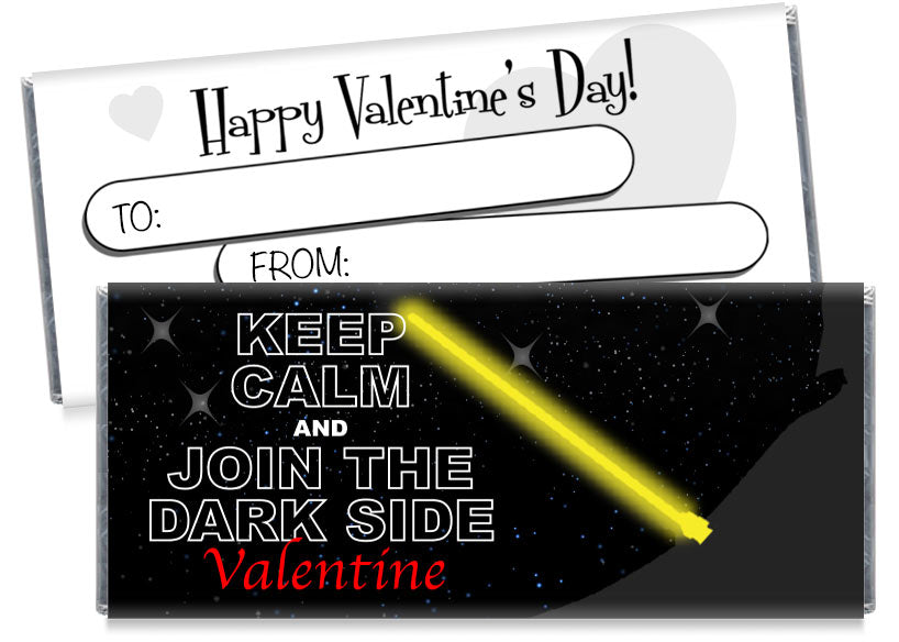 Join the Dark Side Valentine's Day Candy Bar Wrappers