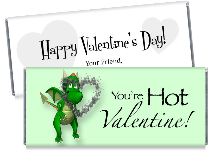 Dragon Valentine's Day Candy Bar Wrappers