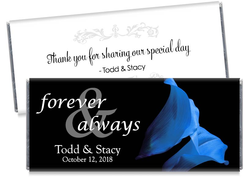 Forever and Always Save the Date Wedding Candy Bar Wrappers