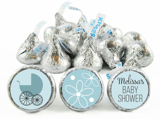Baby Carriage Baby Shower Labels for Hershey's Kisses