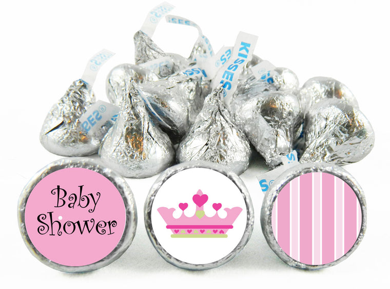 Little Princess Girl Baby Shower Labels for Hershey's Kisses
