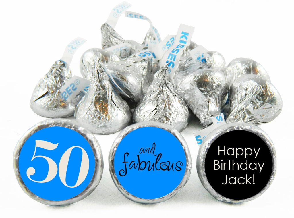 Fabulous Adult Birthday Party Labels for Hershey's Kisses