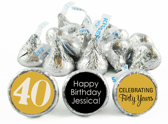 Celebrating a Milestone! Adult Birthday Party Labels for Hershey's Kisses