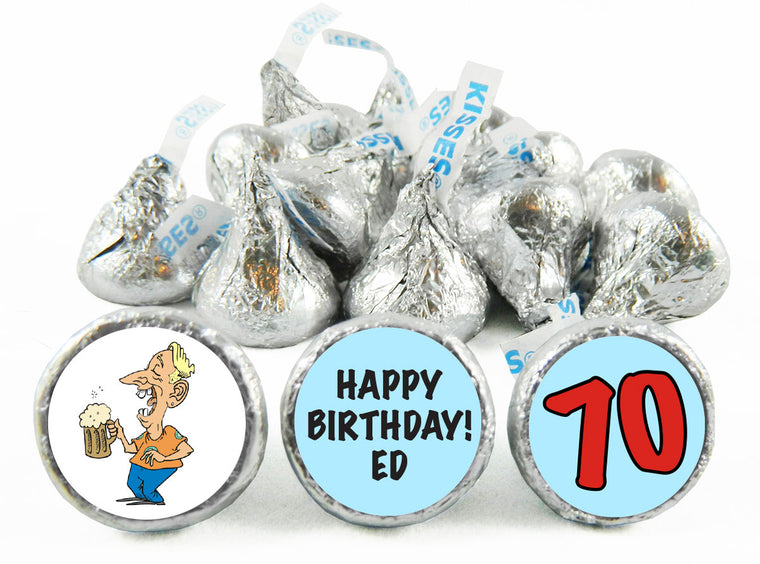 Time for Beer! Adult Birthday Party Labels for Hershey's Kisses