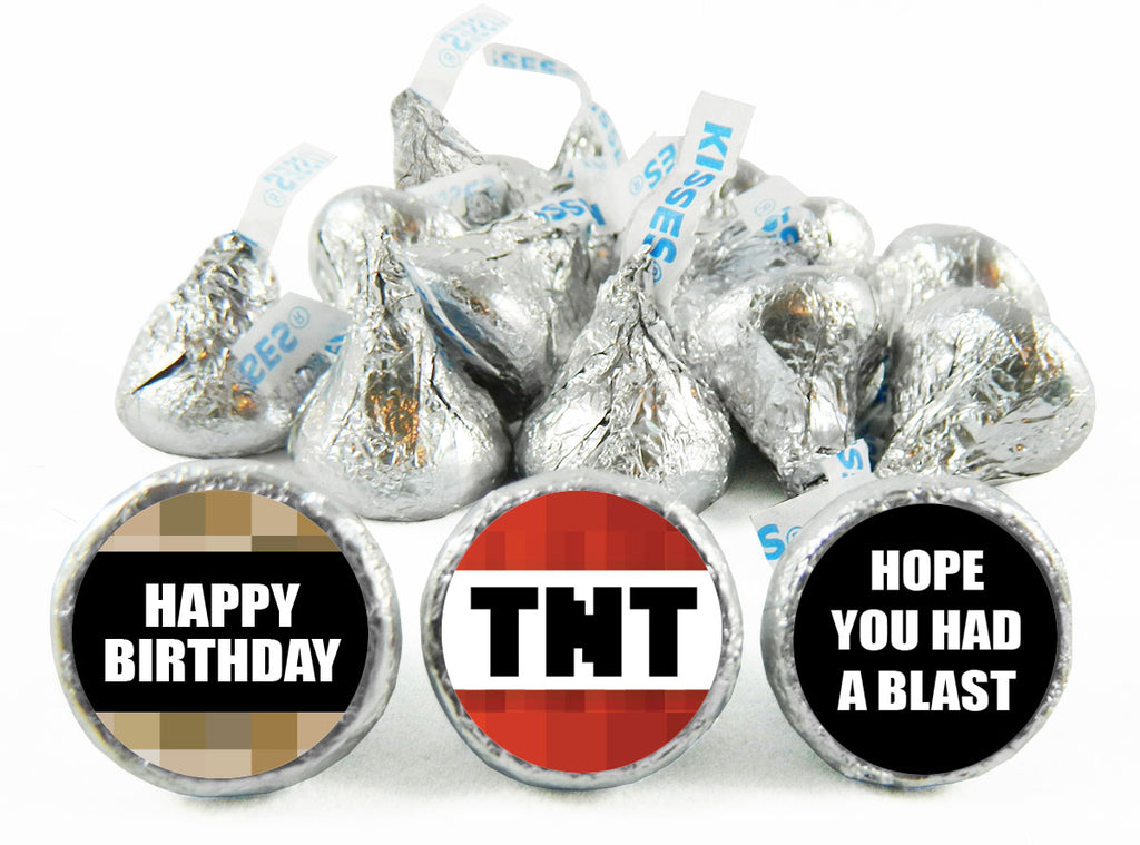 Hope You Had a Blast TNT Birthday Party Labels for Hershey's Kisses