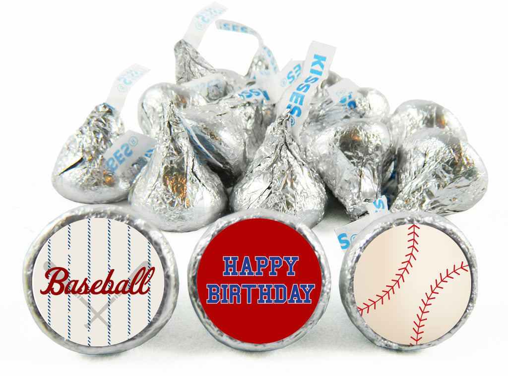Baseball Birthday Party Labels for Hershey's Kisses
