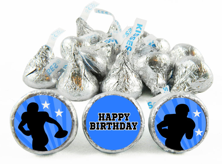 Football Birthday Party Labels for Hershey's Kisses