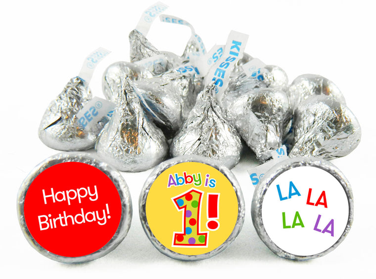 1st Birthday Party Labels for Hershey's Kisses