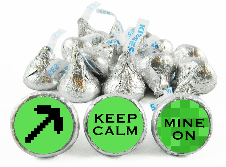 Keep Calm Mine On Birthday Party Labels for Hershey's Kisses