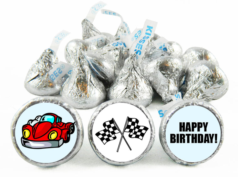 Racing Birthday Party Labels for Hershey's Kisses