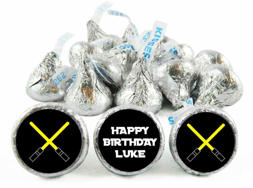 Jedi Master Birthday Party Labels for Hershey's Kisses