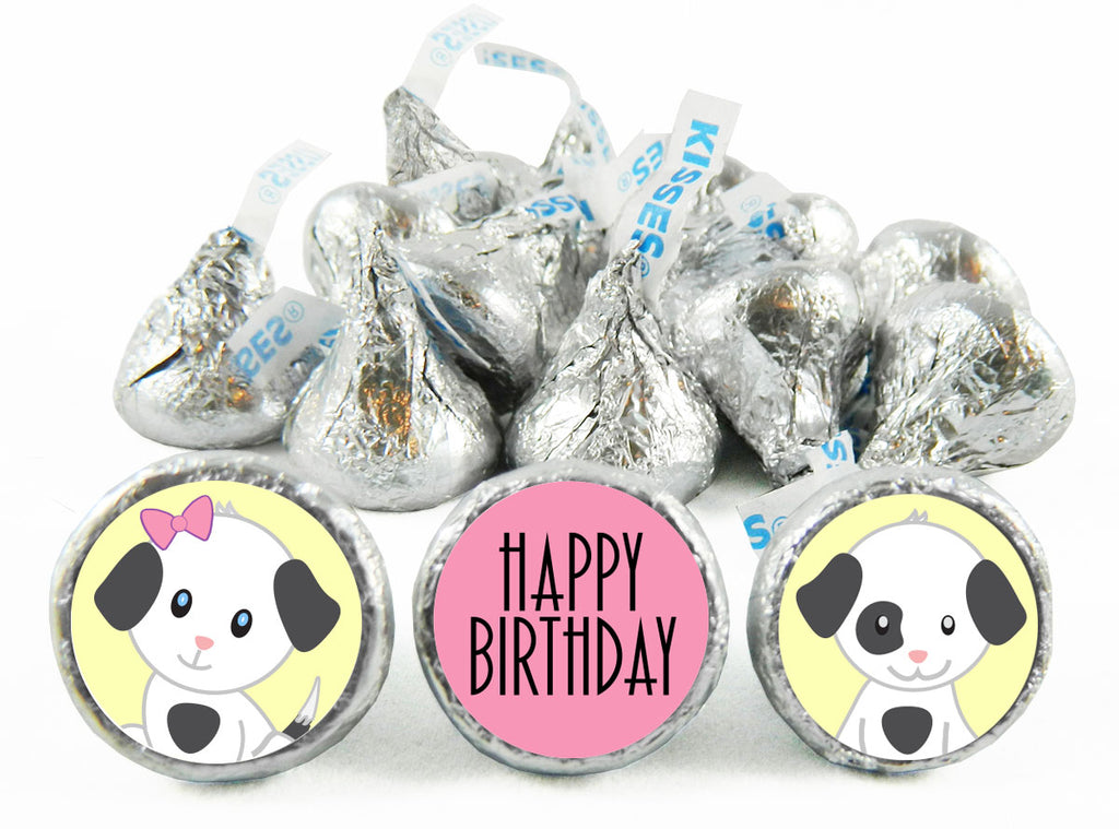 Spots Dog Birthday Labels for Hershey's Kisses