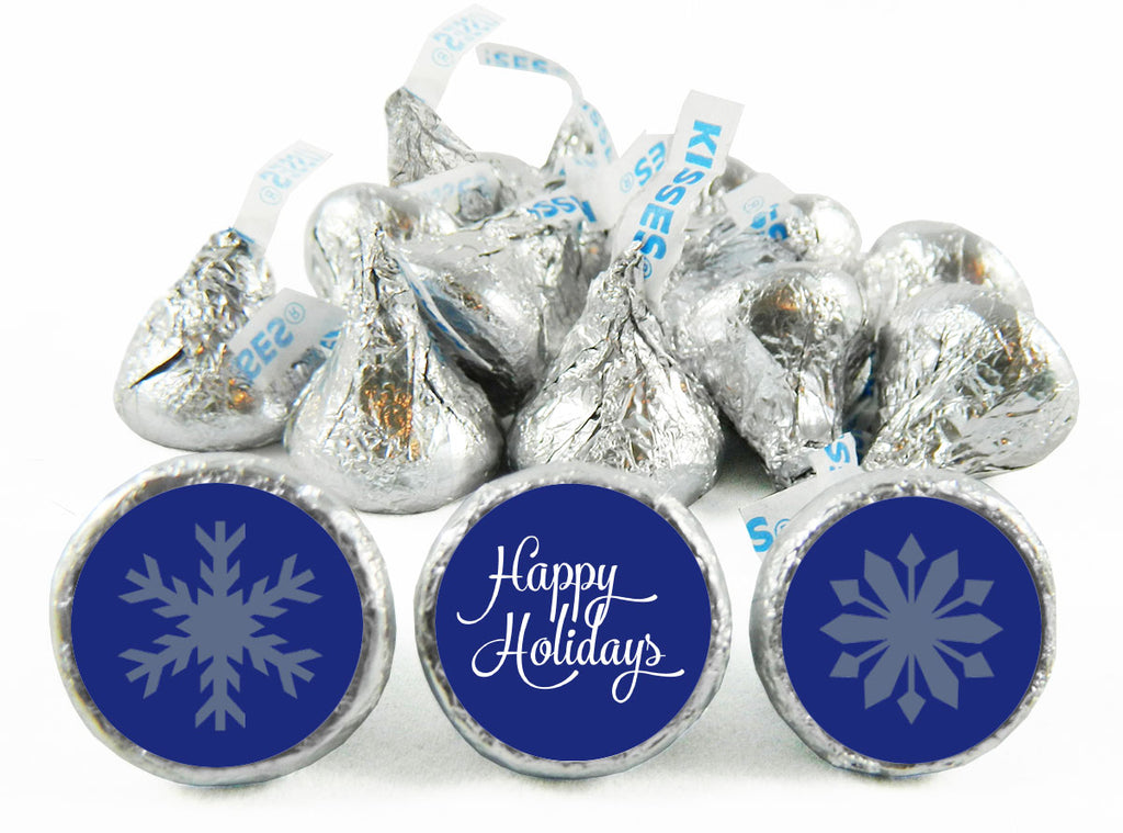 Snowflakes Holiday Labels for Hershey's Kisses