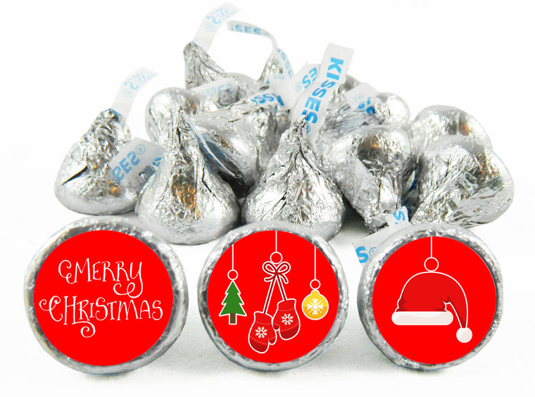 Ornaments Christmas Labels for Hershey's Kisses
