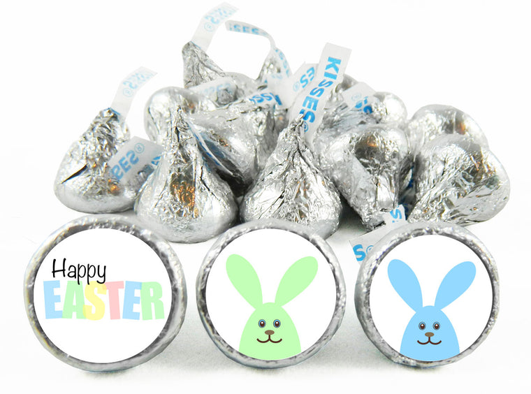 Pastel Bunnies Easter Labels for Hershey's Kisses