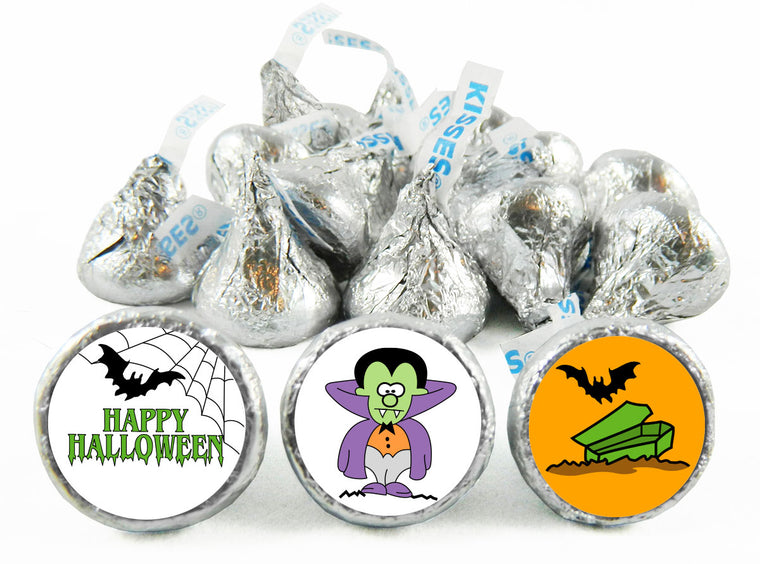 Dracula Halloween Labels for Hershey's Kisses
