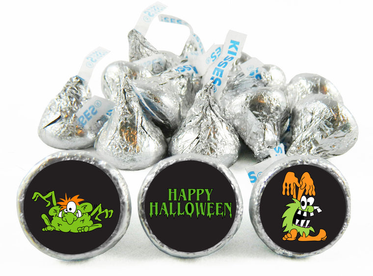 Monsters Halloween Labels for Hershey's Kisses