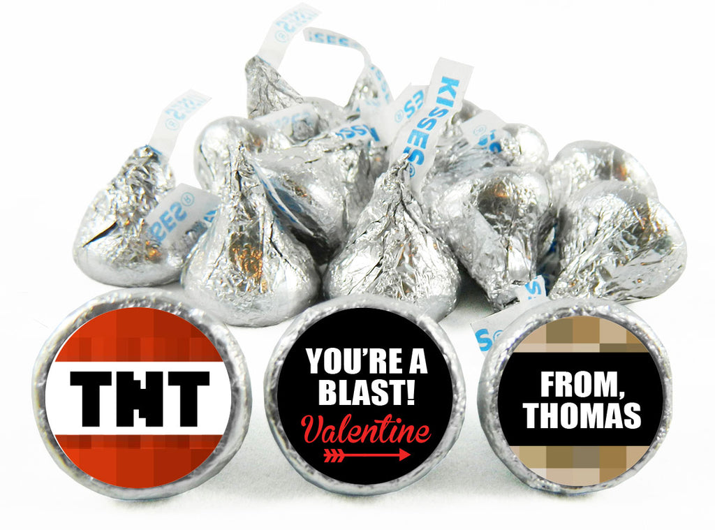 You're a Blast! TNT Valentine's Day Labels for Hershey's Kisses