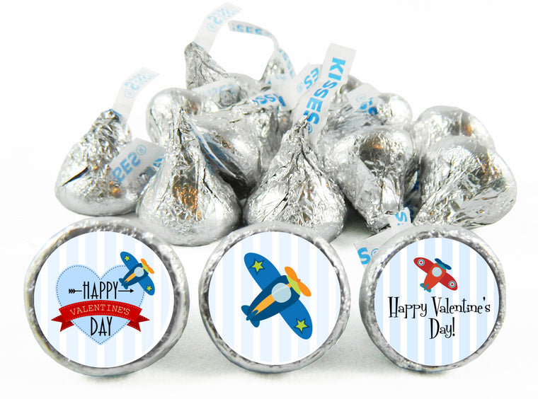 Planes Valentine's Day Labels for Hershey's Kisses