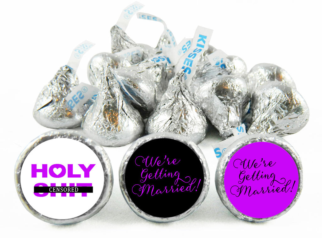 Censored Wedding Labels for Hershey's Kisses