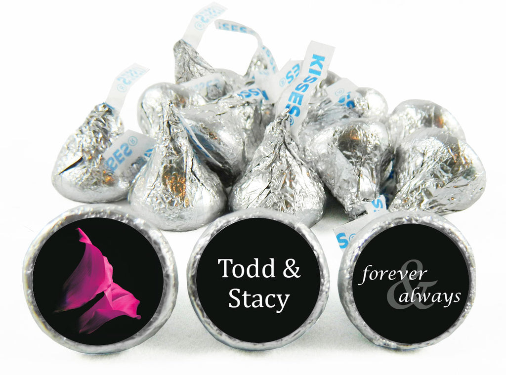Tulips Wedding Anniversary Labels for Hershey's Kisses