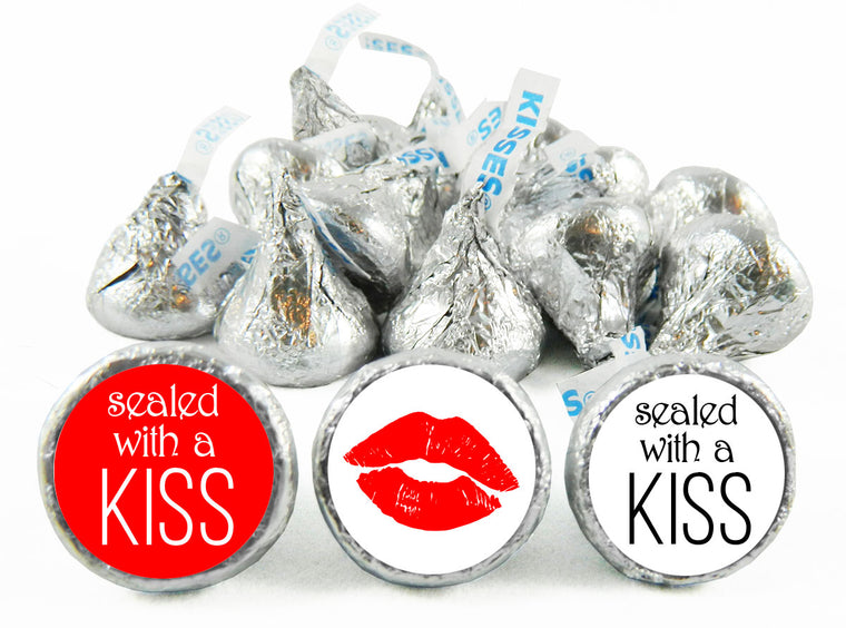 Sealed with a Kiss Wedding Labels for Hershey's Kisses
