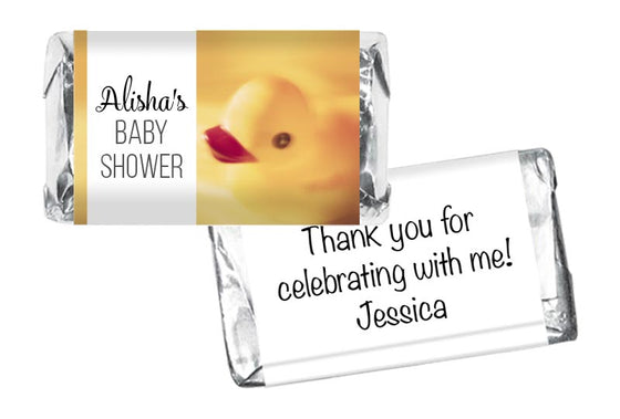 Rubber Ducky Baby Shower Mini Bar Wrappers