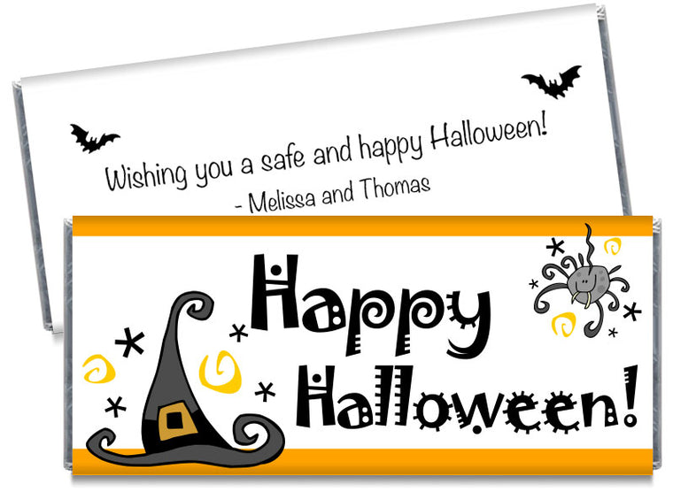 Witches Hat Halloween Candy Bar Wrappers